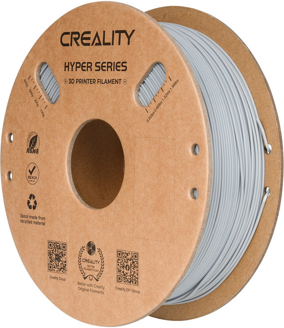 Creality 크리얼리티 프린팅 보트 Hyper PLA 3D 필라멘트 1.75mm 1KG, Hyper PLA-그레이