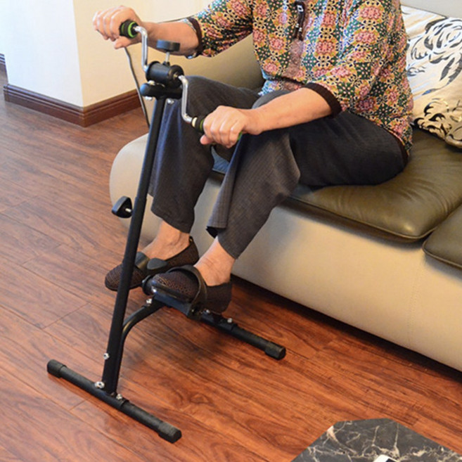 좌식 페달 노인 재활 실내 다리 근력 유산소 가정용 건강, 상세페이지 참조, 블랙