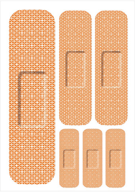 밴드스티커 대일밴드스티커 긁힘 흠집 스크래치 커버 스티커, 1개, 타입1번