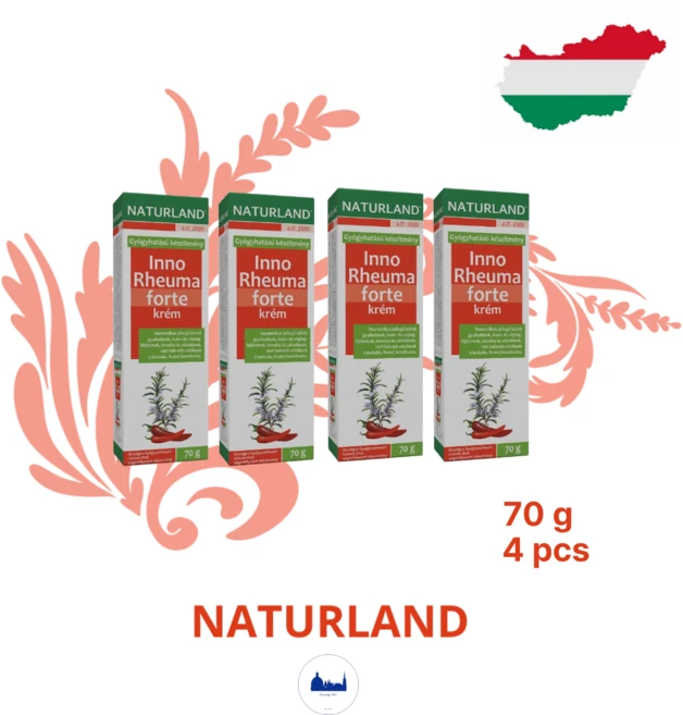 [헝가리] 악마의발톱 이노레우마 크림 일반4 포르테4 묶음, 4개, 70g - 쿠팡