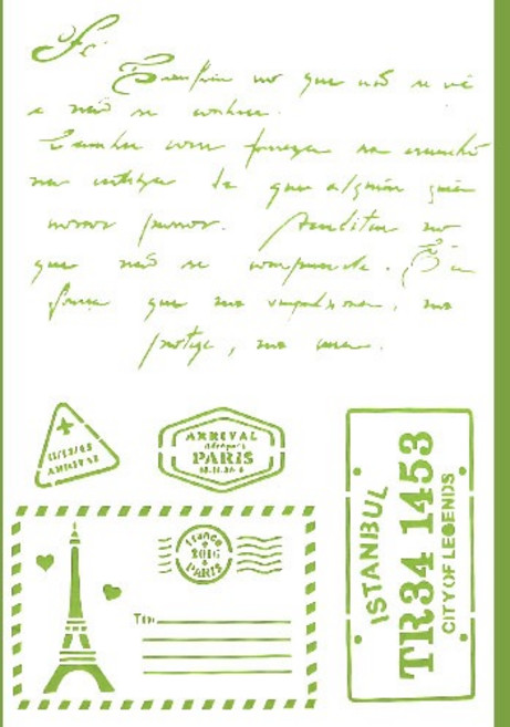 스텐실도안 파리여행 B-01-033, 1개