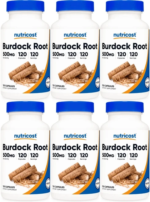 뉴트리코스트 우엉 뿌리 500mg, 120정, 6개 - 쿠팡