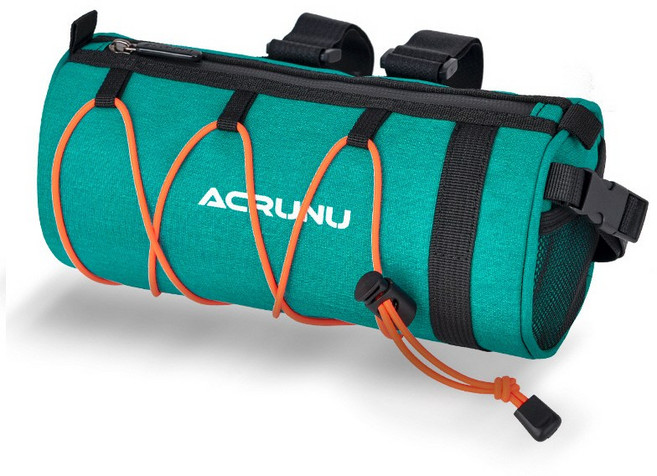 아크루누 자전거 핸들 프레임 안장 새들백 가방 CTB01, 1개, 스카이그린