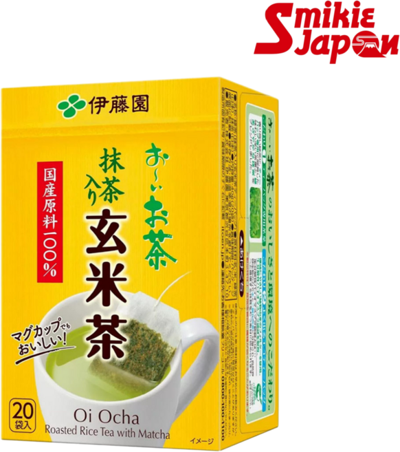 이토엔 오이오차 현미차 에코 티백 일본직배송 티음료 관리 도움, 1개, 20개입, 2g