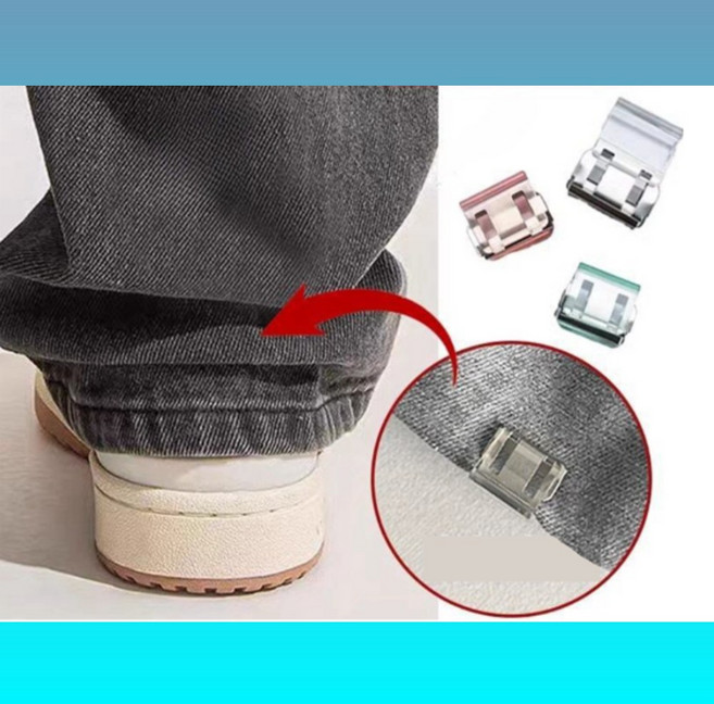 바지 밑단 고정 끌림 방지 줄이기 클립