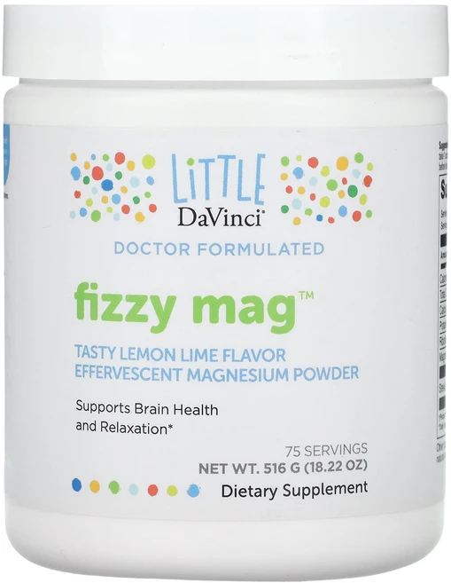 Little DaVinci Fizzy Mag 발포성 마그네슘 분말 레몬 라임 맛 516g(18.22oz), LittleDaVinciFizzyMag발포성마그네슘분말, 516g, 1개 - 쿠팡