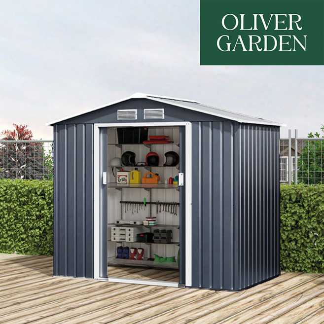 올리버정원 조립식창고 7x4 쉐드아처 M-A 콜드그레이, 단품