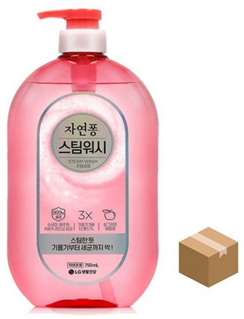 [일상K공감] 자연퐁 스팀워시 주방세제 애플 750mlx10개, 750ml, 10개