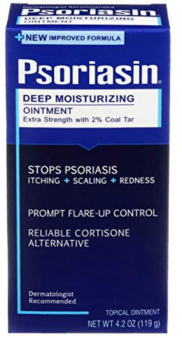 건선 깊은 보습 연고 - 2 콜타르 - 건선 가려움증 스케일링 발적 중지 - 4.2 온스, 1개