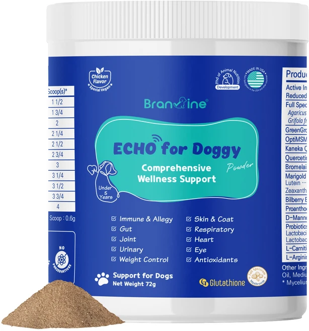 브랜바인 강아지 종합 피부 영양제 에코 면역 알러지 아토피 항산화, 1개, 종합영양제 - 쿠팡