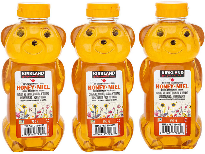 코스트코 커클랜드 3팩 허니베어 생리퀴드 허니꿀 750g, 3개, 2.25kg