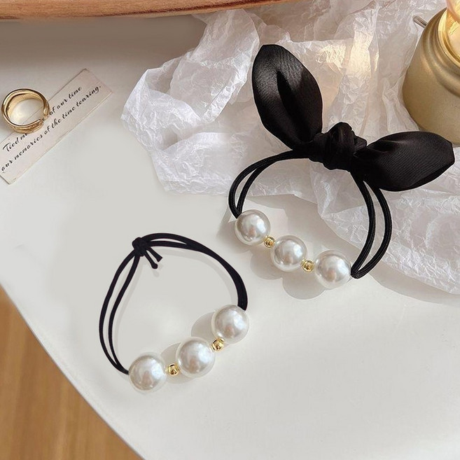 어반이즈 러블리 래빗 진주 여성 헤어끈 2종세트