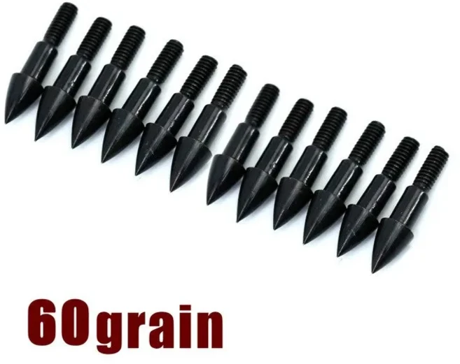 화살촉 타겟 포인트 ID 4.2mm 탄소 섬유 샤프트 슈팅 양궁 액세서리 12 개 24, 10 60 grains 12pcs