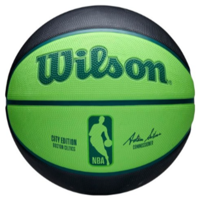 윌슨 농구공 2024 NBA팀 시티 에디션 농구공 보스턴 셀틱스 WZ4033902XB7, 1개