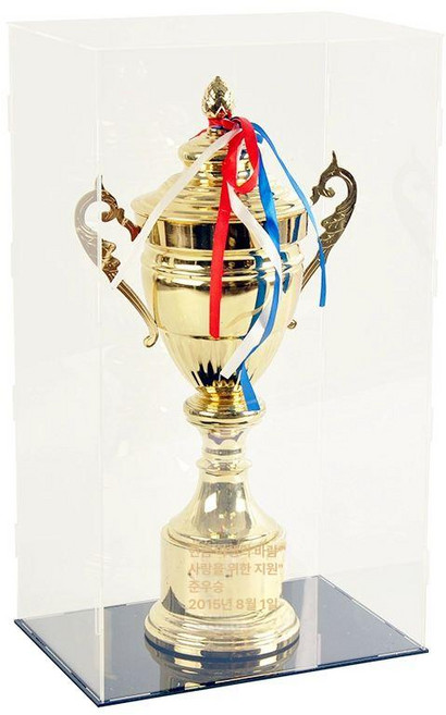 트로피 케이스 사각 아크릴 투명 보관함 전시 디스플레이, 1개