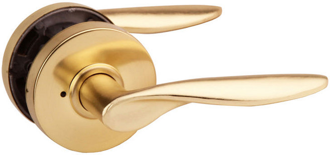 욕실문 방문손잡이 버튼형 STL-701 그레이 블랙 SB, STL-701 SB, 1개