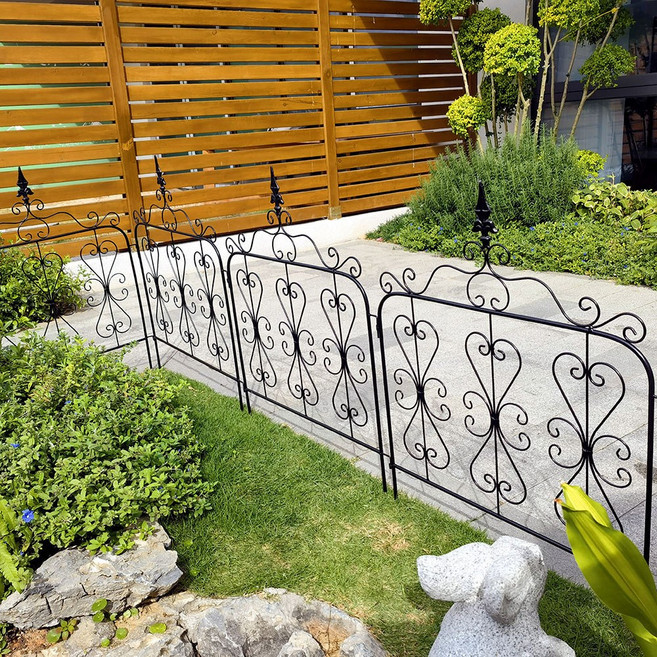 정원 철제 펜스 화단울타리 유럽감성 텃밭 꾸미기 조경, 철재 프로방스82 화이트