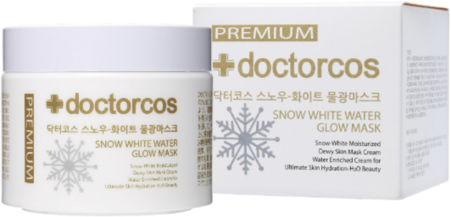 닥터코스 스노우 화이트 물광마스크 수분크림, 110ml, 5개