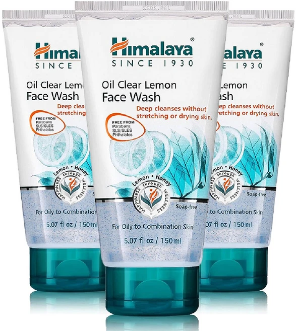 Himalaya 히말라야 오일 클리어 레몬 페이스 워시 150ml 3개 - 쿠팡