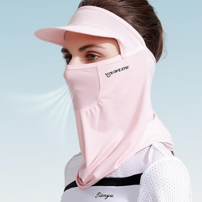 골프 라운딩 마스크, 핑크, 1개