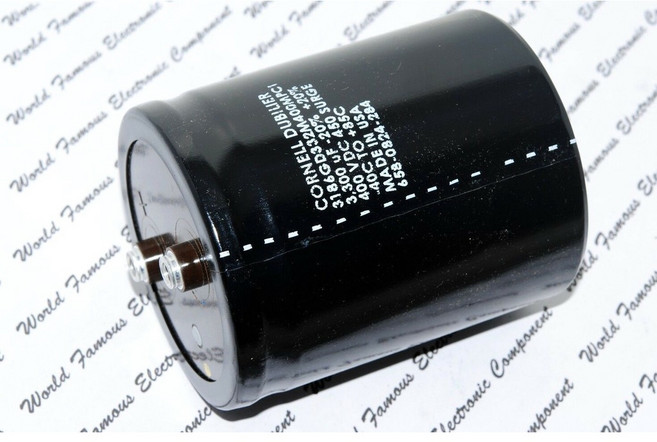 CDE 3300uF 400V 鎖螺絲型濾波電容 - 美國製造, 1個