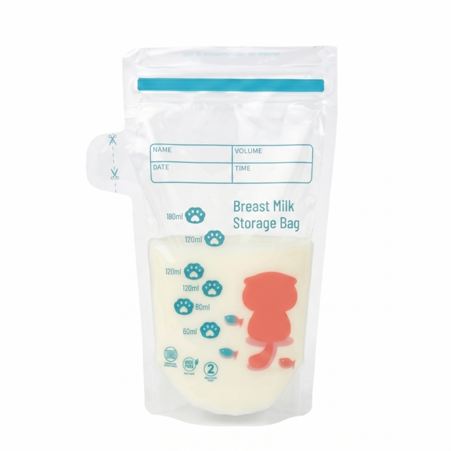일회용 이유식/소스/모유 다용도 저장팩 180ml 30매 이지푸어 입구 주방보관, 30개