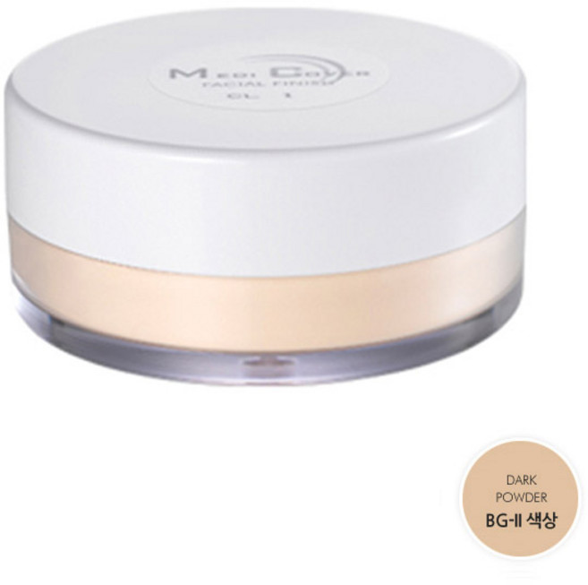 동성제약 메디커버 페이셜 피니쉬 루스 파우더 25g BG-II호 (베이지 어두운색상), 1개, BG-II