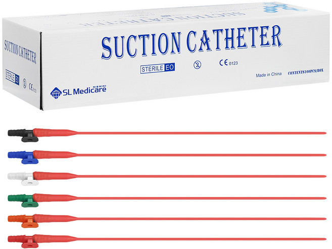 석션 카테터 12FR 100개 라텍스 카테터 카테타, 1박스