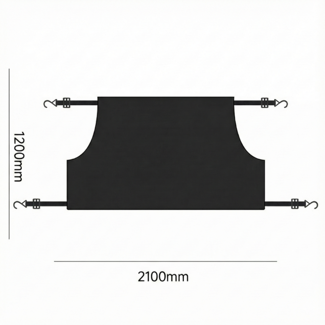 홉스타 자동차 앞 유리 커버 성에방지 햇빛가리개 양면 사계절 덮개, Free