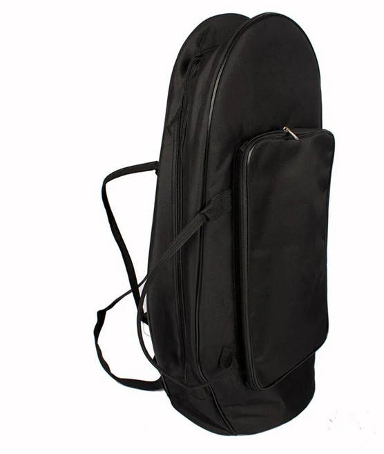 휴대용 테너 호른 공연 가방 케이스 방수 옥스포드 천 배낭 바리톤 케이스 핸드백 악기 보관 가방 블랙, 1개