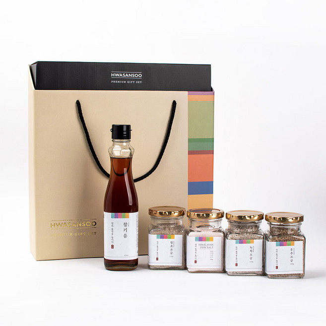 참기름&함초 녹차 후추 핑크 소금 선물세트/기업 회사 교회 관공서 단체 행사 선물