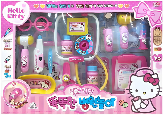 헬로키티 똑똑한 병원놀이, 혼합색상, 1개