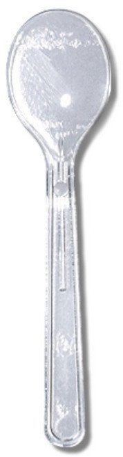 12cm 투명 아이스크림 스푼 벌크포장 500개입 일회용수저 플라스틱 스픈, 1개, 500개