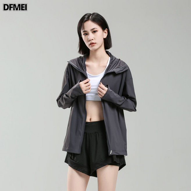 QRU UPF50+防曬衣女夏季新款輕薄防紫外線透氣冰絲防曬服男外套