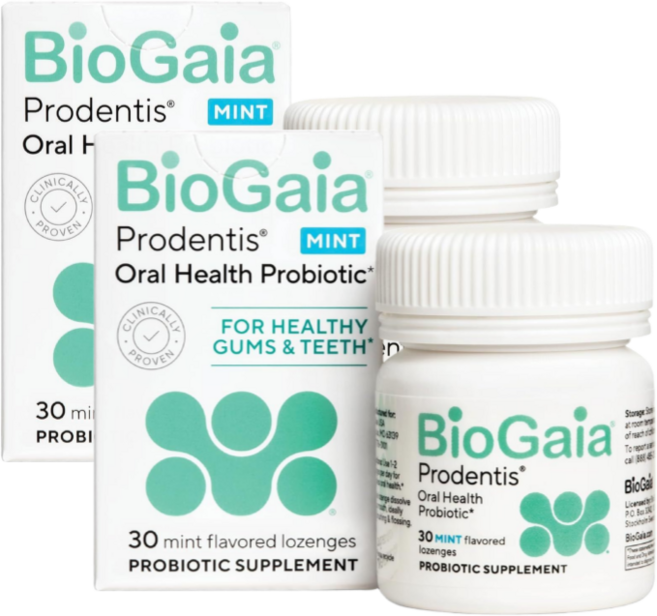 바이오가이아 프로덴티스 구강 유산균 민트맛 30정 2개 세트 (유통기한 27년 12월)