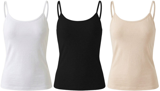 또온나 모달 캡나시 3종세트 끈조절 캐미솔 브라 런닝 패드 일체