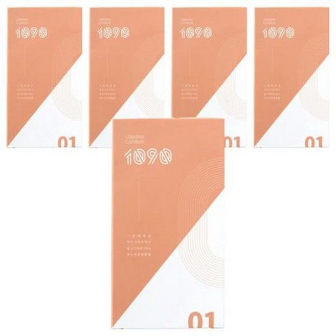 1090 울트라씬 프리미엄 내츄럴 콘돔, 10개입, 5개