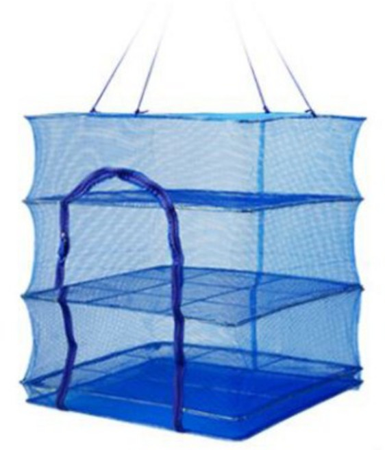 (트루게더) 다용도 고추 캠핑 물고기 야채 채소 생선 보관 건조 말리는 망 건조망 법, 소 (35 * 35* 65cm)