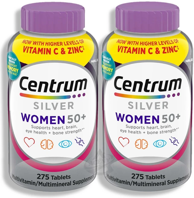 센트룸 실버 포 우먼 여성종합비타민, 2개, 275정 - 쿠팡