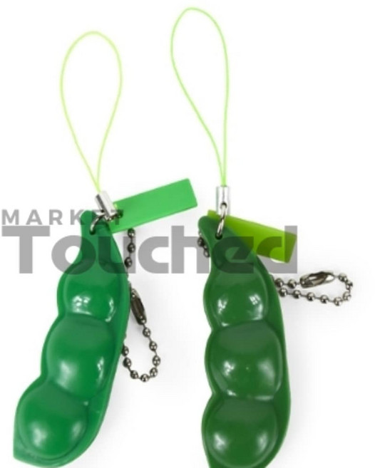 마켓터치드 완두콩 키링 인형키링, 1개