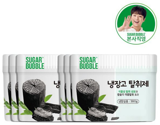 슈가버블 다용도 냉장고 탈취제 380g x 6개