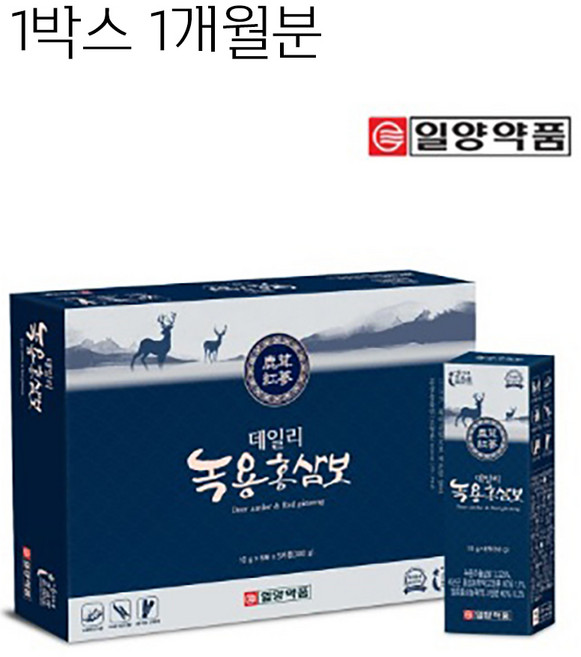 일양 데일리 녹용홍삼보 30포 1개월분, 30회분, 1박스