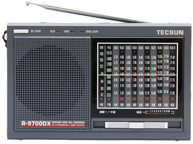 Tecsun R9700DX 기존 SW 세계 밴드 라디오 수신기 고감도 휴대용 단파 (스피커 포함), 01 9700DX