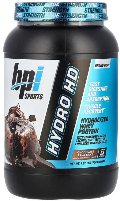 BPI Sports Hydro HD™ Hydrolyzed Whey Protein Chocolate Lava Cake 1.62 lbs 736 g, 736g, 1 - 쿠팡