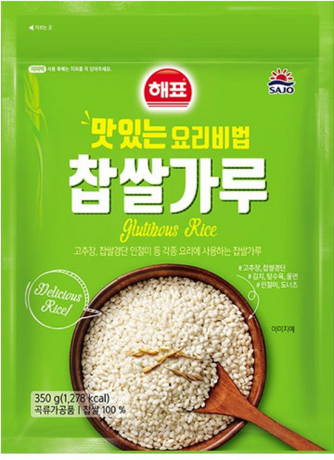 해표 사조 찹쌀가루, 350g, 1개