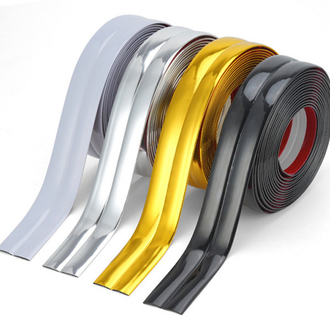 벽 모서리 몰딩 테이블 코너 액자 프레임 욕실 주방, 벽면모서리몰딩(실버 2cm), 실버, 1개