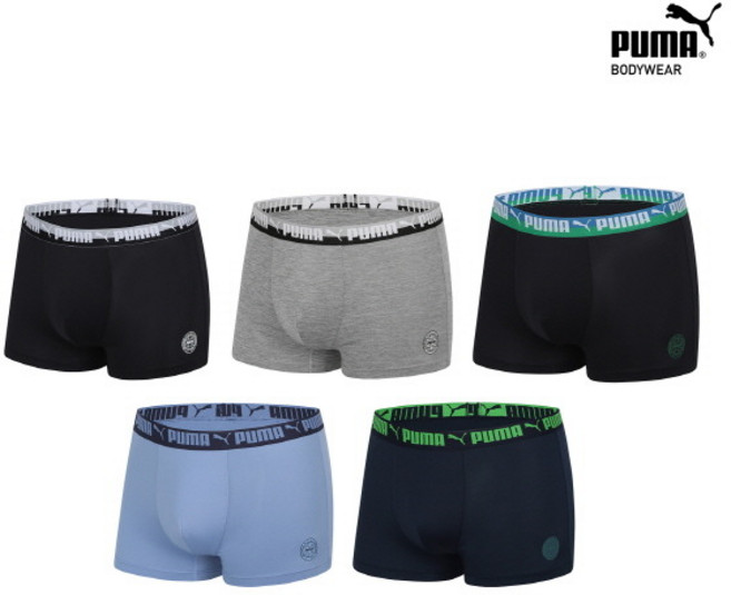 푸마 언더웨어 비밀특가 푸마 주니어 남아용 드로즈 5종세트 445138