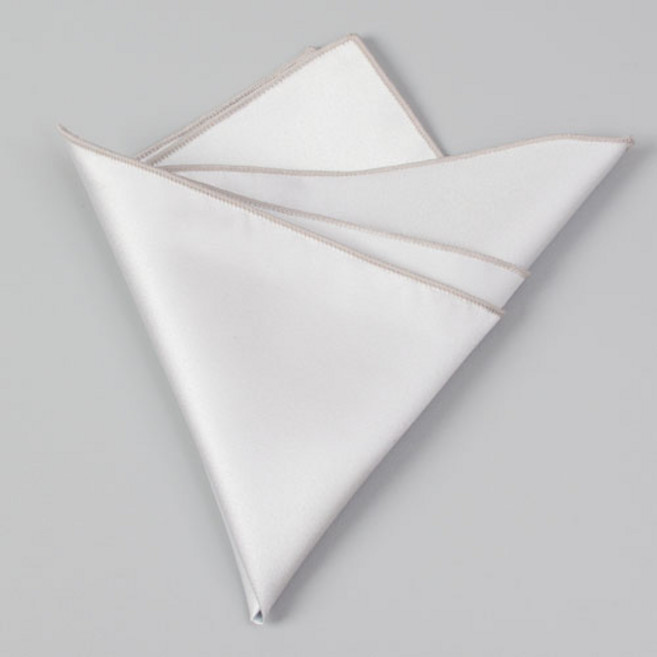 어썸옴므 단색 행거치프