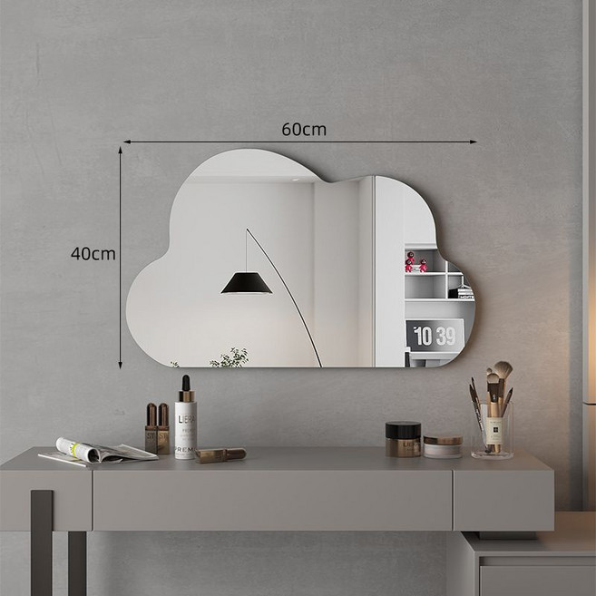 구름모양 LED화장대거울 탁상거울 조명 라이트, F. (램프 모델 없음) 40 x 60CM