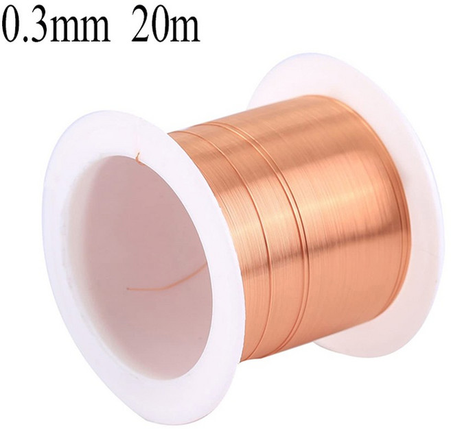 코일 구리 와이어0.1mm 0.7mm 0.6mm 권선 m 0.5mm 0.8mm 와이어 1.20mm케이블 0.2mm 0. 0.4mm 에나멜, 0.3mm 20m, 1개